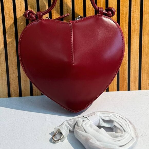 Mini Leather and Suede Handbag “Heart Chic” - Picture 3 of 13